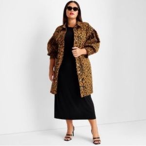 🔖 FUTURE COLLECTIVE Kahlana Barfield Brown x Target Leopard Long Sleeve Dress